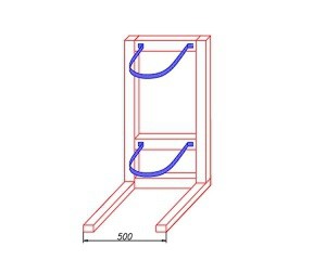 Стойка для модуля 40л
