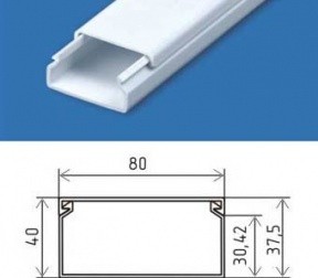 Кабельный канал 80х40 CANALEX (2м)