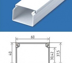 Кабельный канал 60х40 CANALEX (2м)